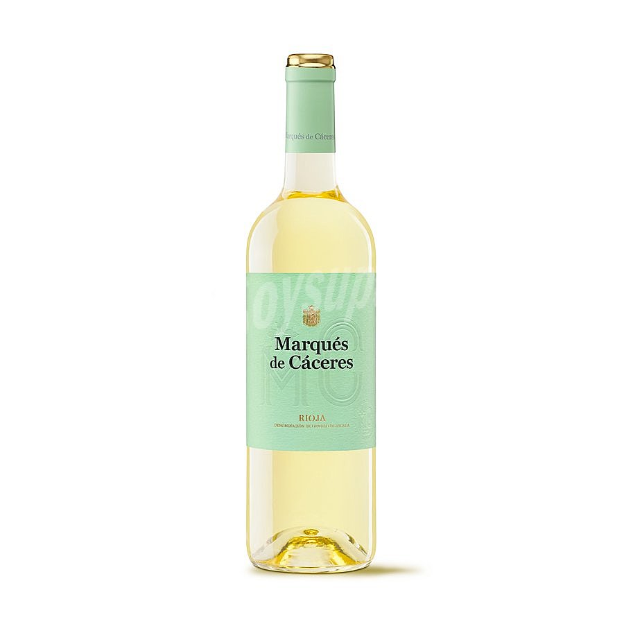 Vino blanco con denominación de origen Rioja marqués DE cáceres