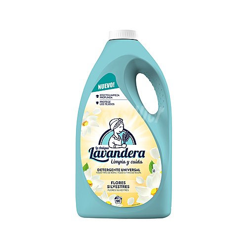 LA antigua lavandera Detergente para ropa Universal Flores silvestres LA antigua lavandera 90 lav