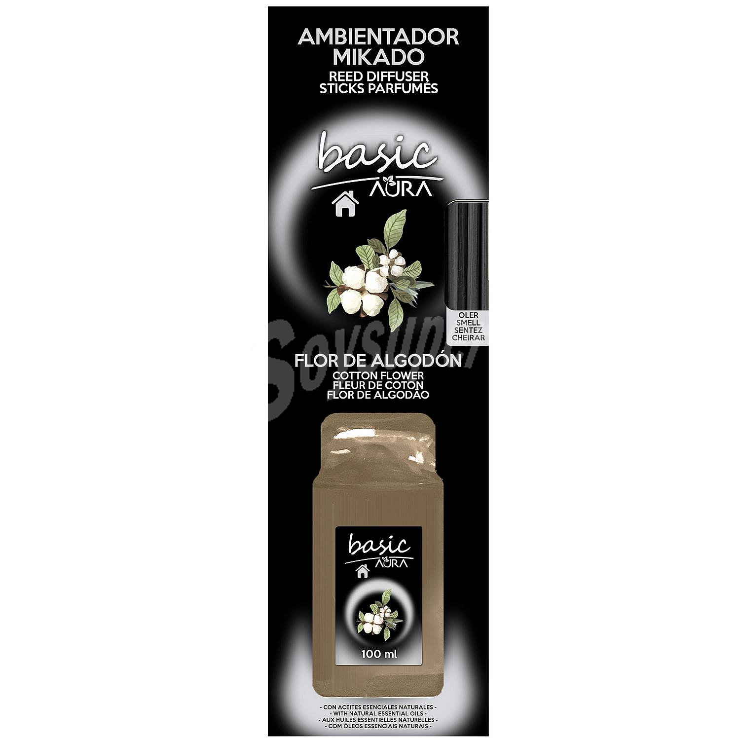 Ambientador de varillas flor de algodón Basic