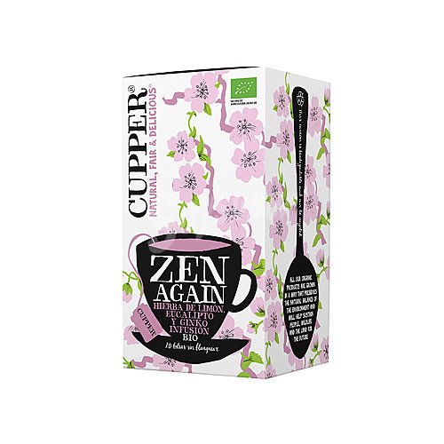 Cupper Infusión hierba de limón, eucalipto y ginko ecológica cupper feel ZEN