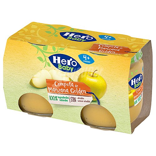 Hero Tarrito de compota de manzana Golden, a partir de 4 meses hero Baby