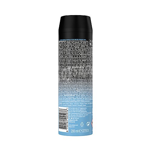 AXE Desodorante en spray para hombre con protección anti transpirtante hasta 48 horas AXE Ice chill xl