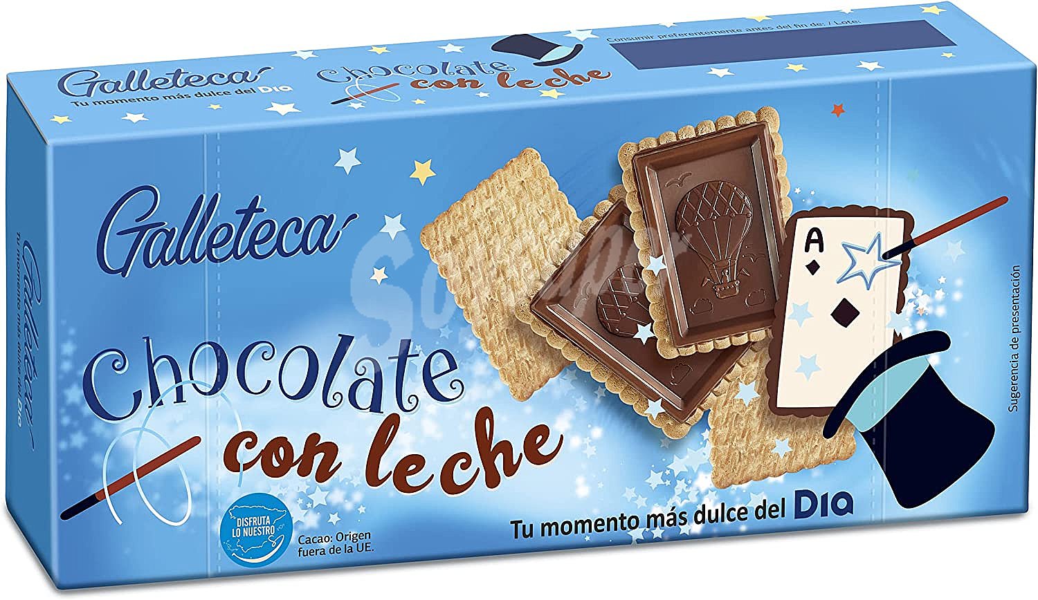 Galletas cubiertas de chocolate con leche Galleteca