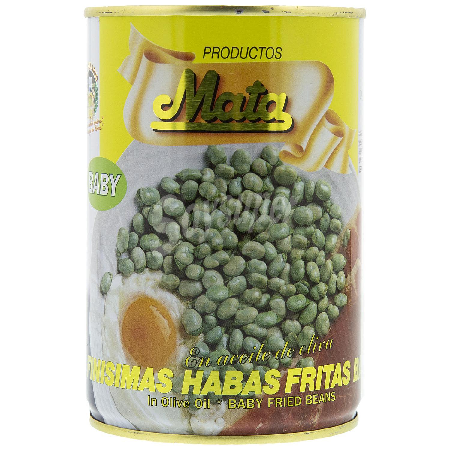 Habas baby fritas en aceite de oliva Mata