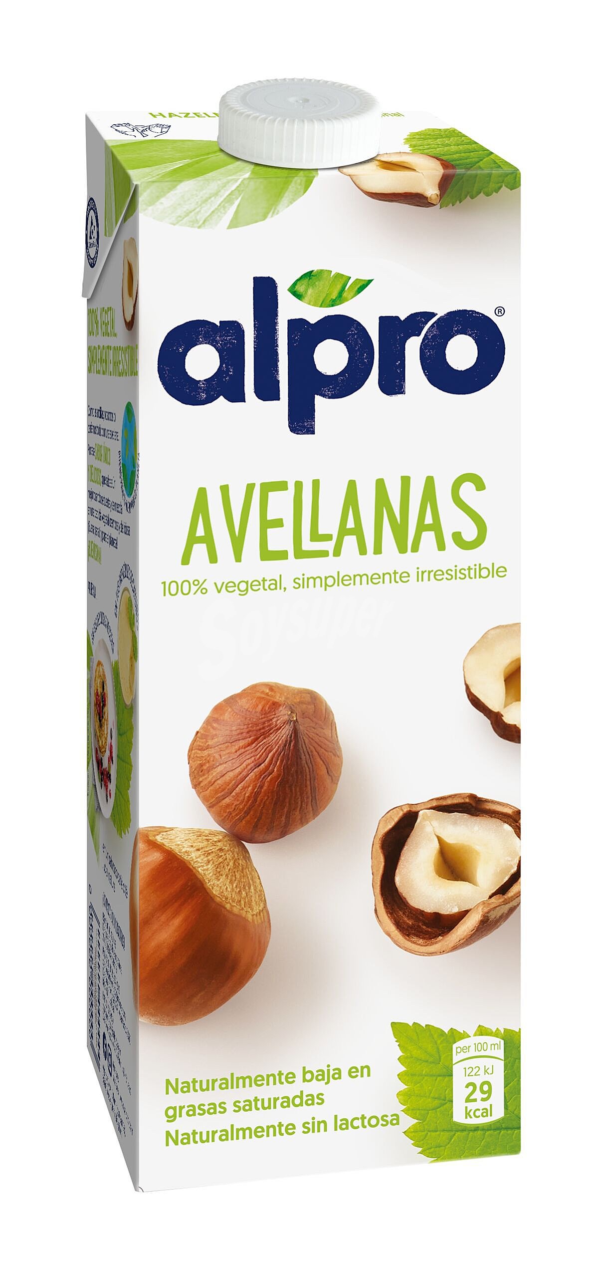 Bebida de avellanas Alpro sin gluten sin lactosa