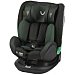 Silla auto negra/verde. Normativa i-size R-129, apta de 40 a 135 cm .instalación con anclajes isofix y top tether. Giratoria 360º, reductor con protección lateral para recién nacido y cabezal regulable en altura