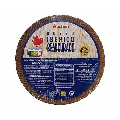 Producto alcampo Queso mezcla semicurado producto alcampo