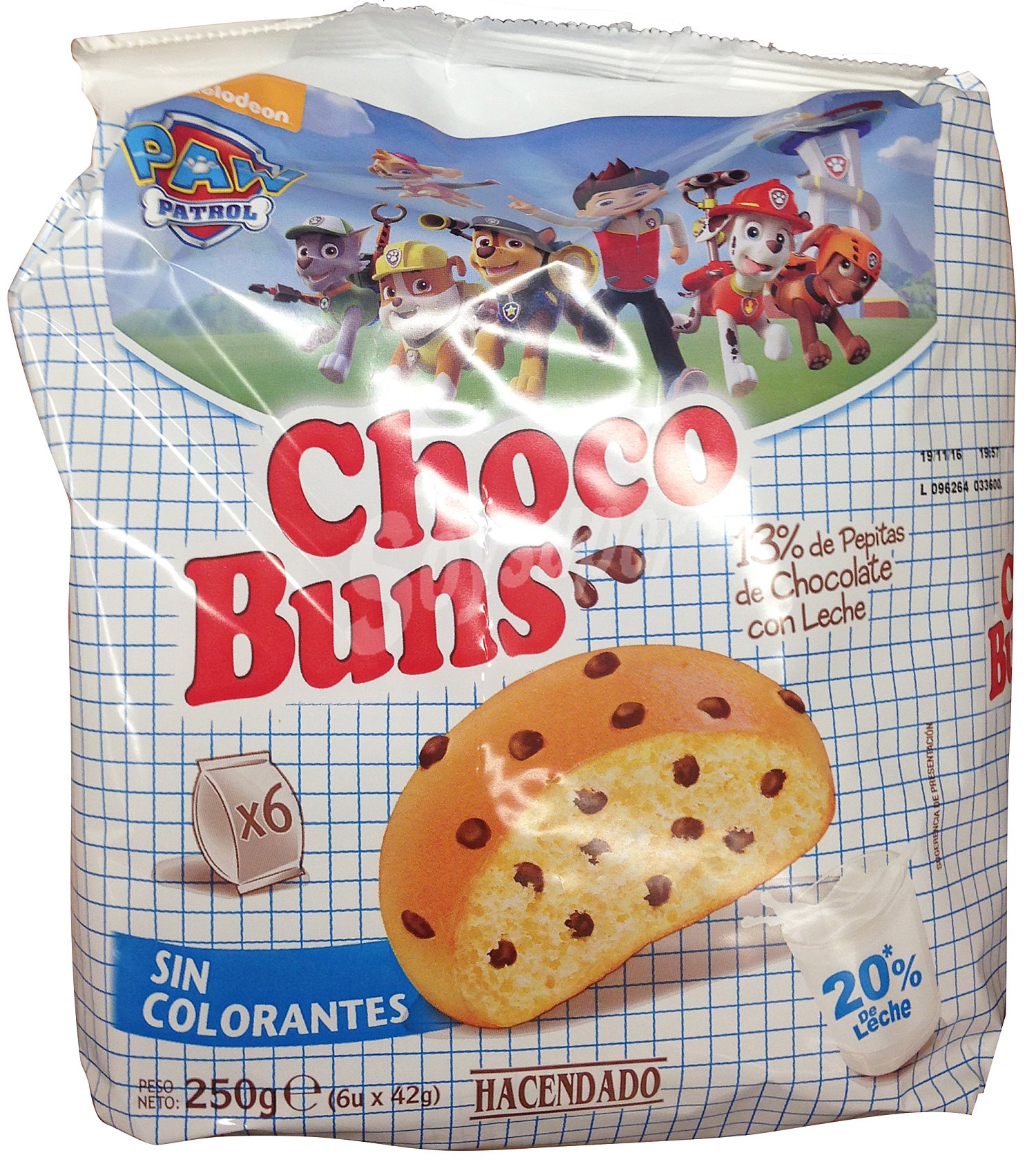 Bollo con pepitas de chocolate Choco Buns