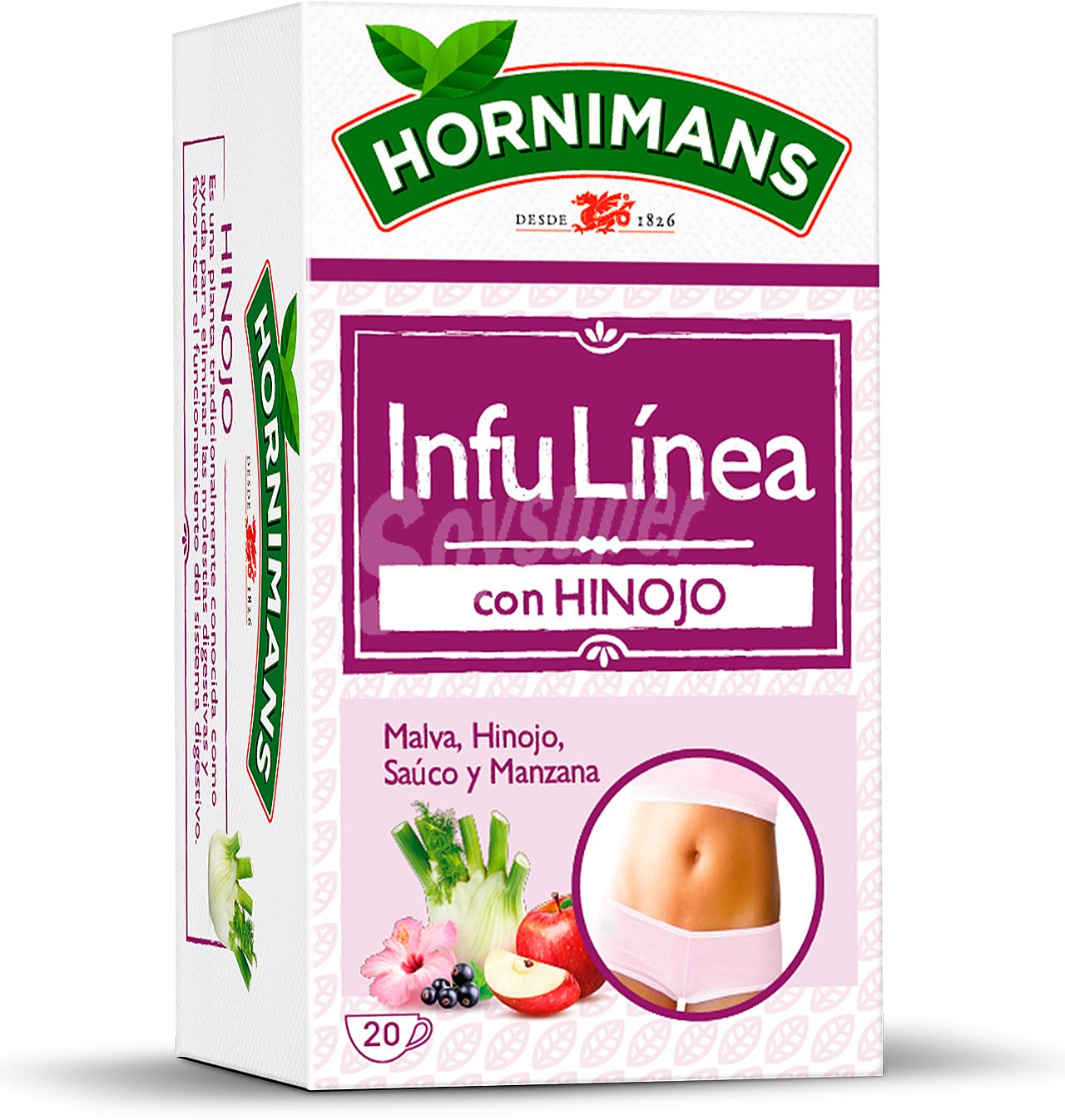 Infusión infu linea de manzana, malva y saúco