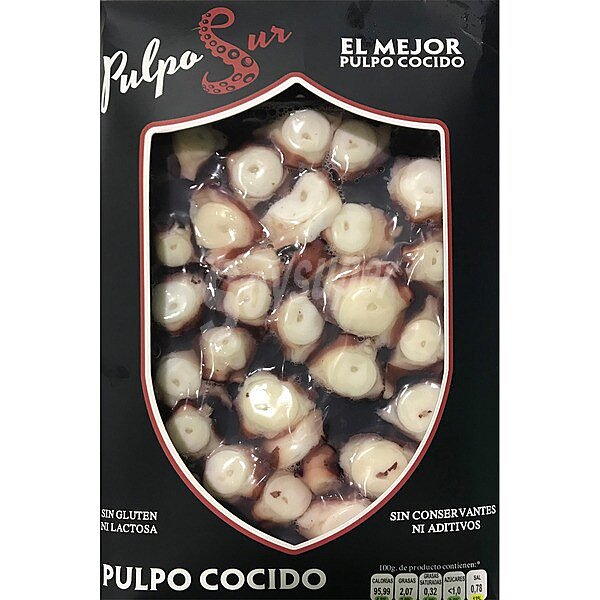 Pulpo cocido troceado