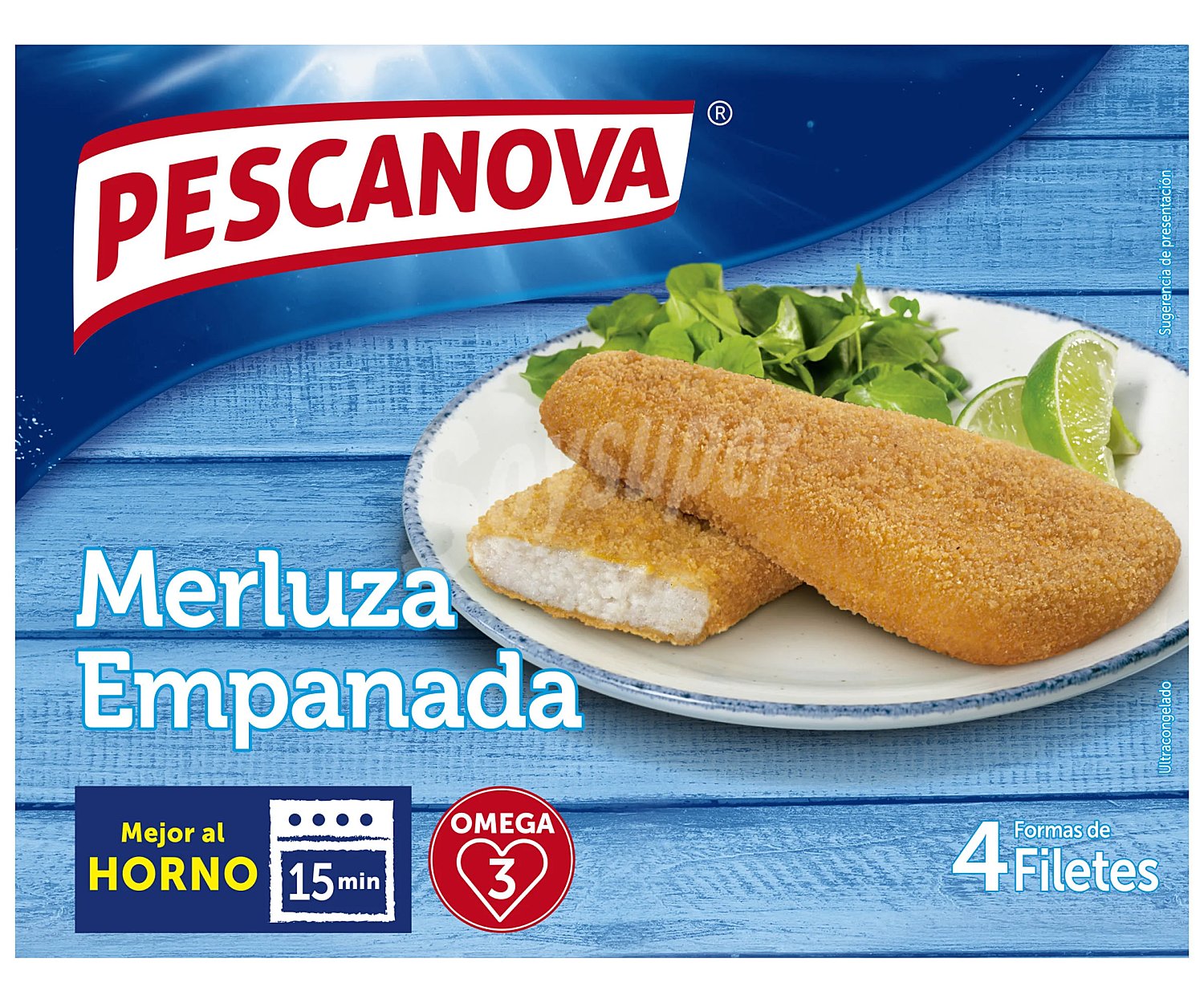 Merluza empanada en filetes