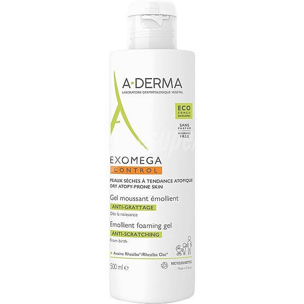 Ducray exomega Control gel limpiador emoliente