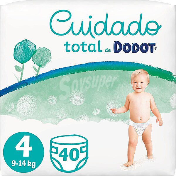 Cuidado Total pañales unisex de 9 a 14 kg talla