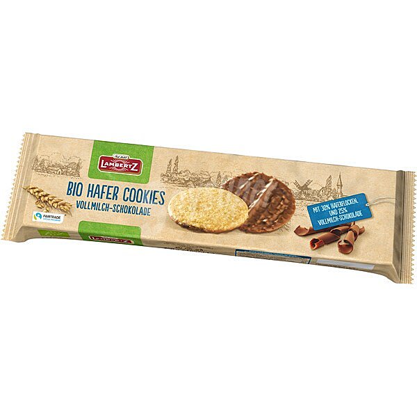 Galletas de avena ecológicas con chocolate paquete 200 g