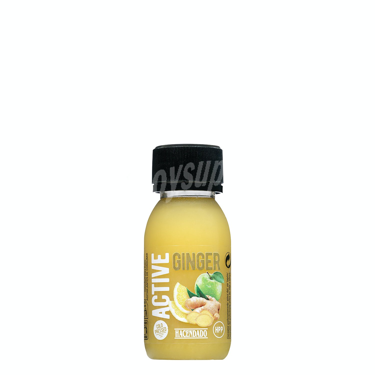 Zumo manzana, limon y jengibre shot active refrigerado