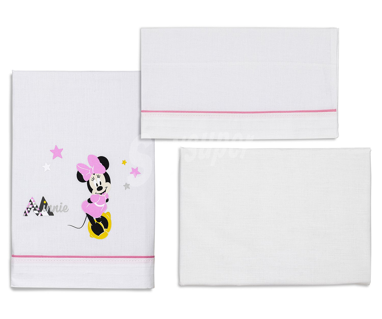 Tríptico para cuna, diseño Minnie,