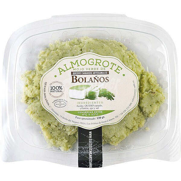 Almogrote mojo verde paté de queso canario curado artesanal