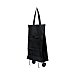 Bolsa de compra plegable con ruedas, color negro, 23 litros, actuel.