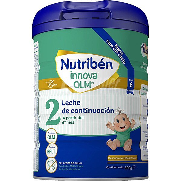 Innova 2 leche de continuación a partir del 6º mes sin aceite de Palma