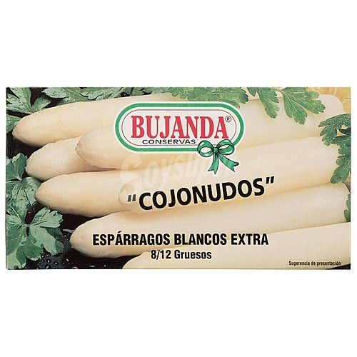 Bujanda Espárragos blancos extra Cojonudos 8/12 gruesos bujanda