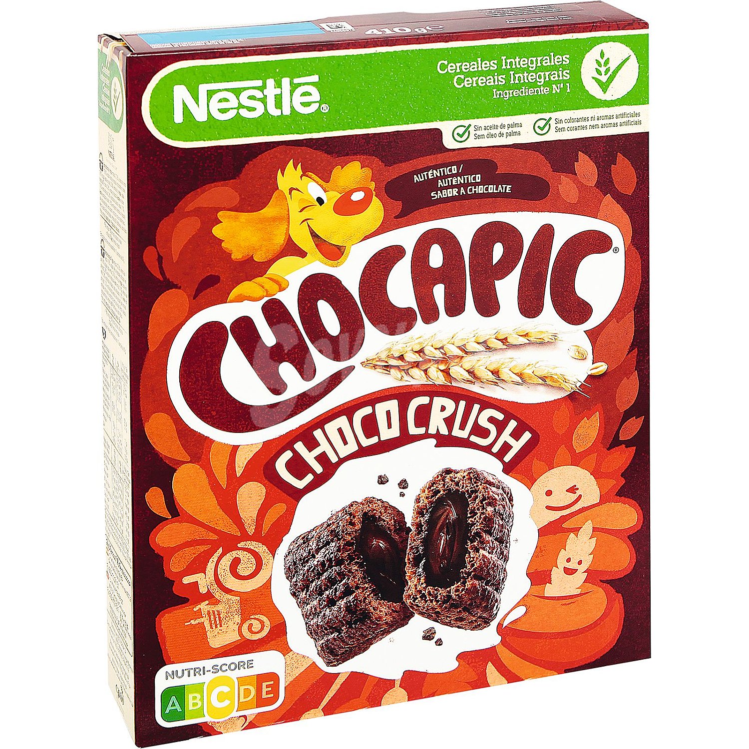 Cereales integrales rellenos de chocolate chococrush Chocapic Nestlé