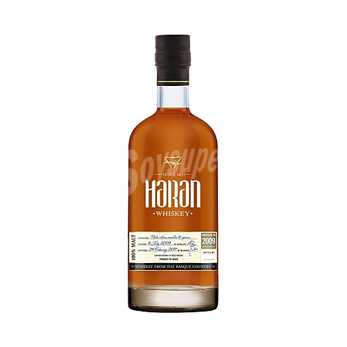 Haran Whiskey single malt elaborado en España haran