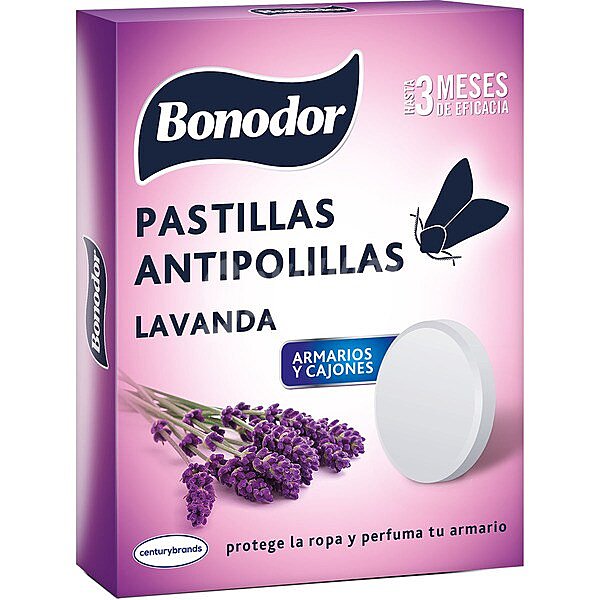 Antipolillas aroma lavanda para armarios y cajones