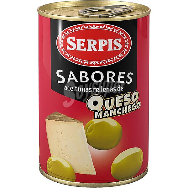 Sabores aceitunas rellenas de queso manchego