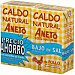 Caldo natural de pollo bajo en sal aneto, pack 2x1 litro