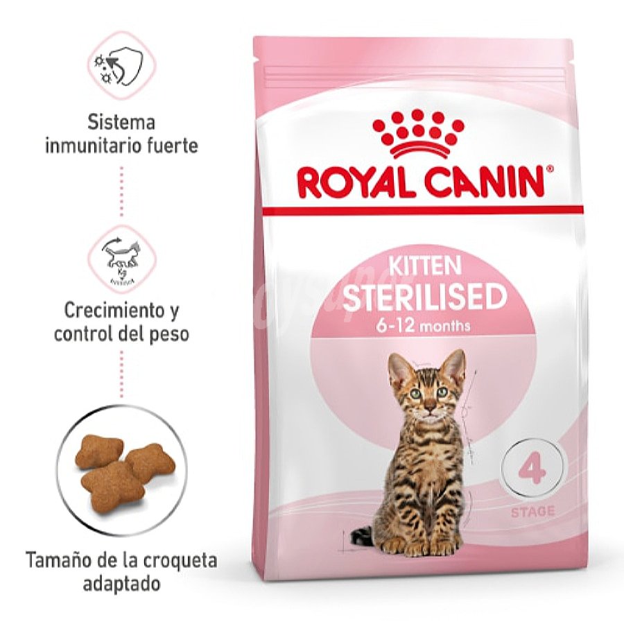 Kitten pienso para gatos cachorros esterilizados