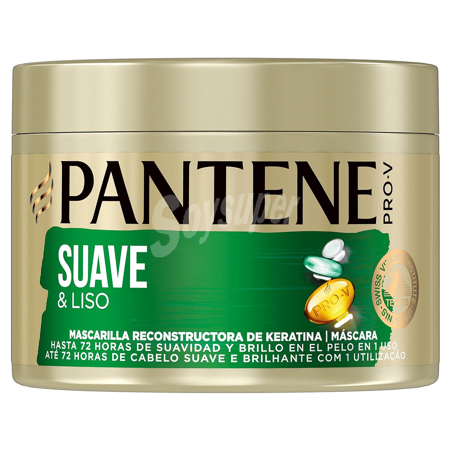 Mascarilla capilar de keratina suave & liso para cabello apagado y encrespado Pantene pro-v