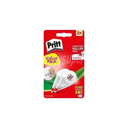 Corrector mini roller x2 de 7 metros, pritt