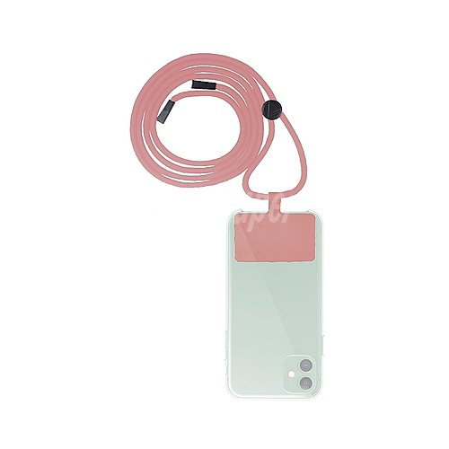 Colgante para funda de teléfono móvil universal muvit MCGOO0002, rosa.(teléfono no incluido)