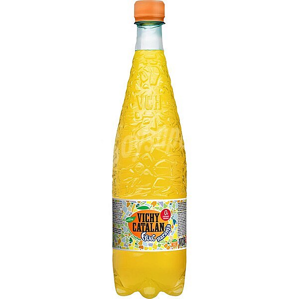 Agua mineral con sabor a naranja sin azúcares añadidos fruit