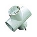 Adaptador triple schuko 16a. 3500w. blanco, eurobric