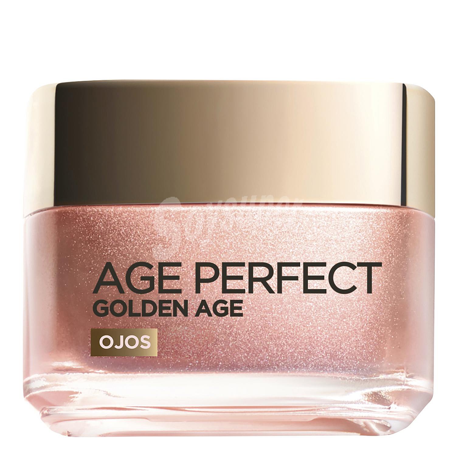 Crema rosa iluminadora del contorno de los ojos y antiojeras, especial pieles maduras y apagadas AGE perfect golden AGE