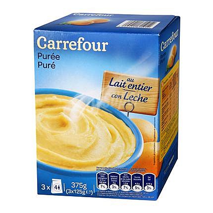 Puré de patatas con leche Carrefour