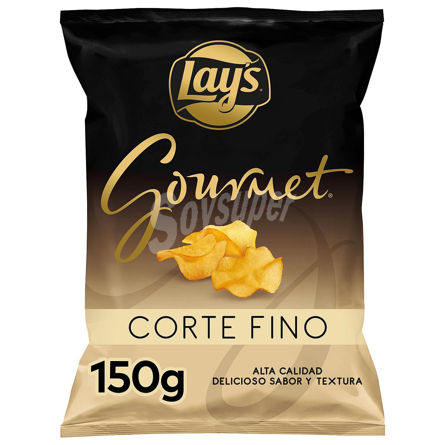 Patatas fritas lisas de corte fino