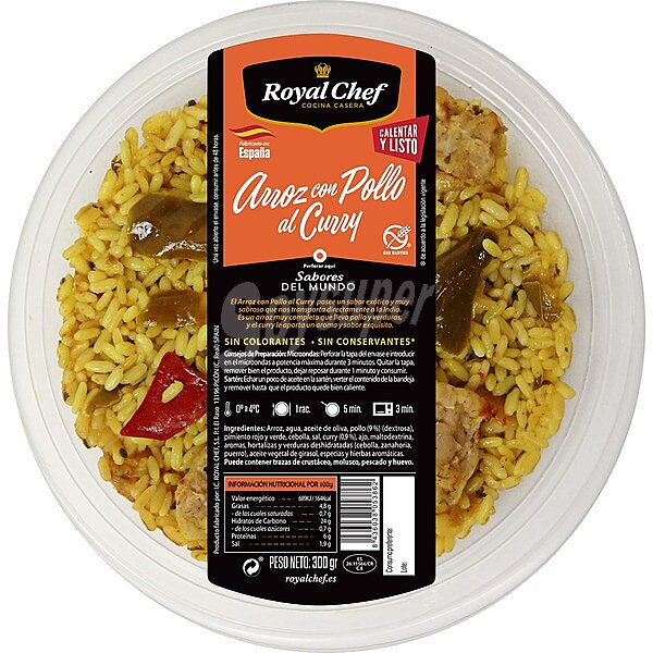 Arroz con pollo al curry