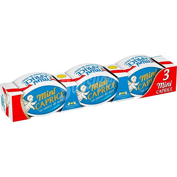 Queso mini francés de pasta blanda pack 3 x 50 G