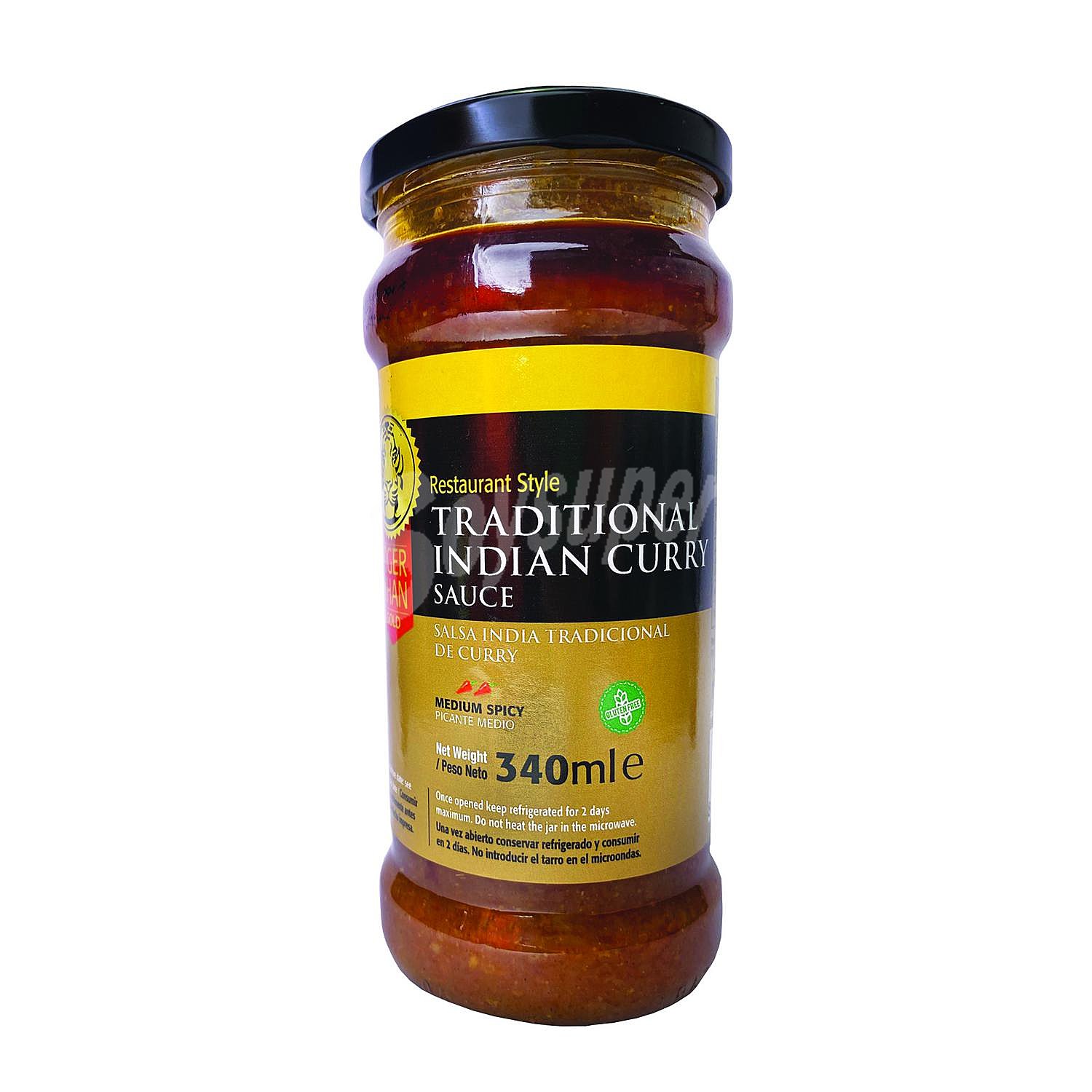 Salsa indian curry Tiger Khan sin gluten