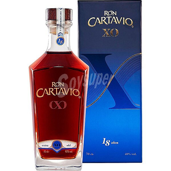 XO ron premium Estuche botella 70 cl