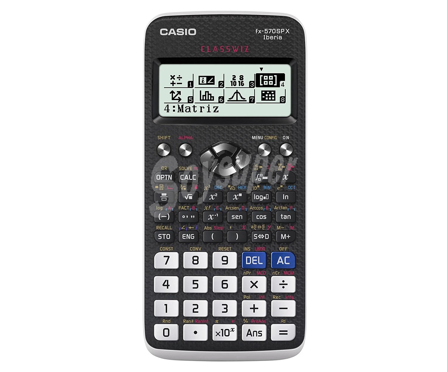 Calculadora científica con pantalla LCD de 2 lineas y 12 dígitos, a pilas casio Fx-570SPX Fx-570SPX