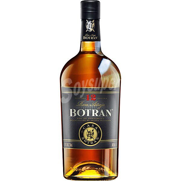 Ron añejo 12 años de Guatemala botella 70 cl