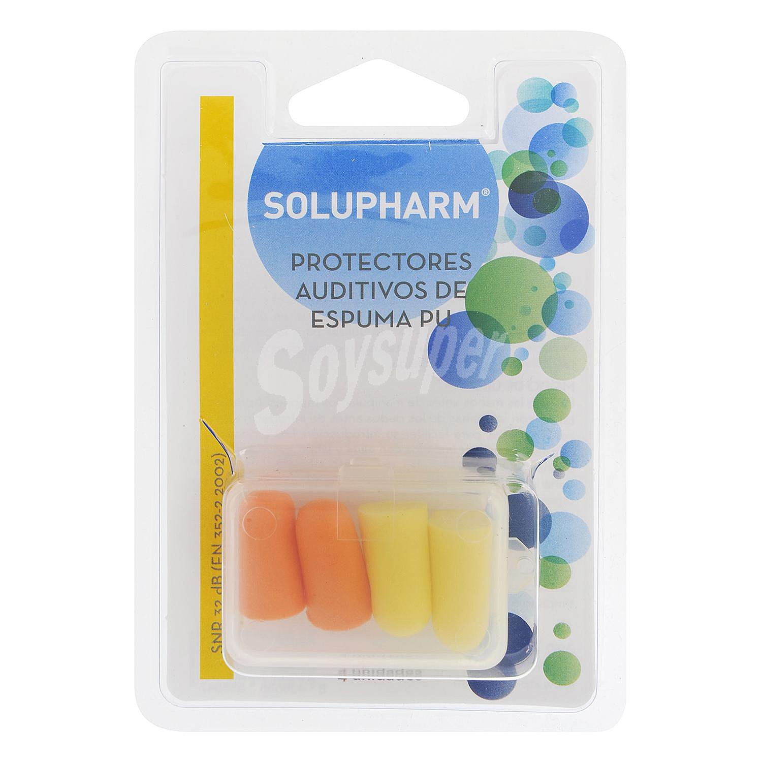 Protectores auditivos de espuma Solupharm