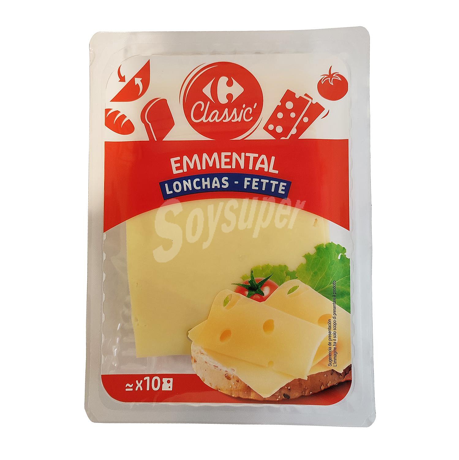 Queso emmental en lonchas Carrefour Classic'