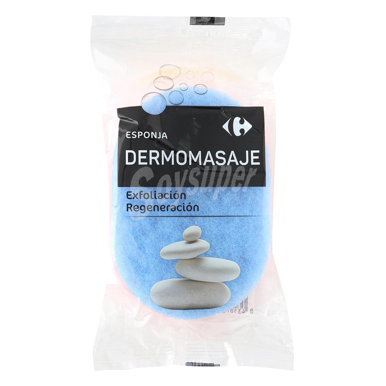 Esponja dermomasaje exfoliación Regeneración Carrefour