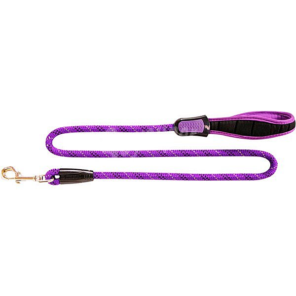 Correa de nylon para perro púrpura 120 cm