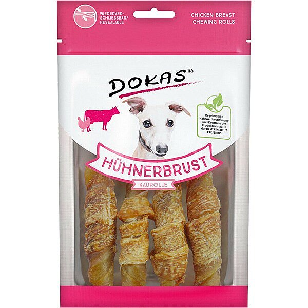 Snacks para perros rollos de buey y pollo