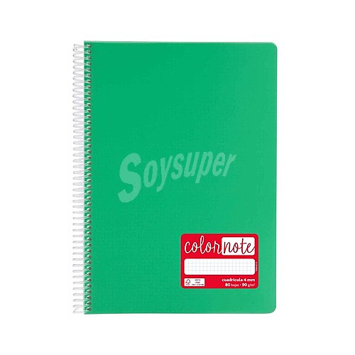 Cuaderno A4 cuadrícula de 4mm con 80 hojas y de en el interior, grafoplas